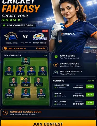 Cricketoddstoday (cricket odds today) fantasy cricket & matchday visual 3