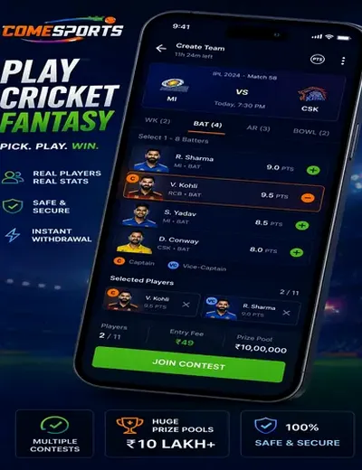 Cricketoddstoday (cricket odds today) fantasy cricket & matchday visual 2